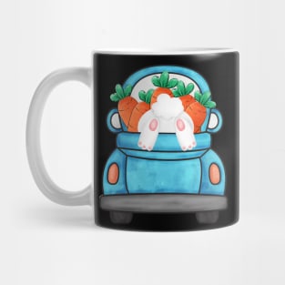 Easter Truck Rabbit Carrot Mug